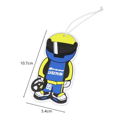 JDM Car Air Freshener Hanging Rearview Mirror Perfume Flavoring Turbo Brake Disc Shock Absorber Solid Paper Diffuser Accessories