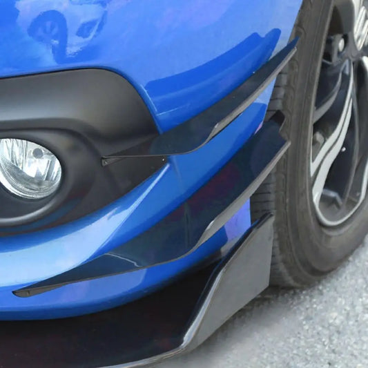 Spoiler ABS Universal 4Pcs/Set Car Front Bumper Vehicle Splitter Fin Accessories  Diffuser Splitter Fins Body Spoiler