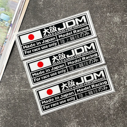 JDM Reflective Motorcycle Car Styling Stickers Decals Vinyl Decoration Auto Rear Windshield Car Body For Audi Ford Subaru