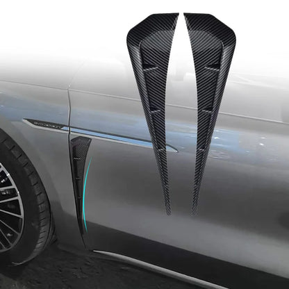 A Pair Car Side Fender Spoiler Wind Knife Side Gills Universal Air Vent Decorative Side Wing Stickers  Trim Accessorie