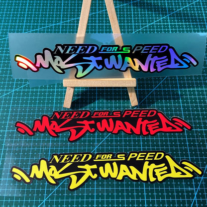 2PCS NEED FOR SPEED Waterproof Motorcycle Stickers for Motorbike Fuel Tank Scooter Body Car Window Decor Sunscreen Vinyl Decals