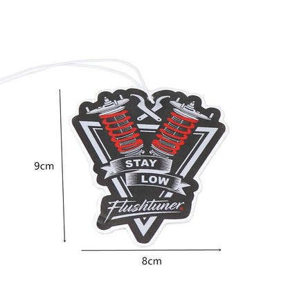 JDM Car Air Freshener Hanging Rearview Mirror Perfume Flavoring Turbo Brake Disc Shock Absorber Solid Paper Diffuser Accessories