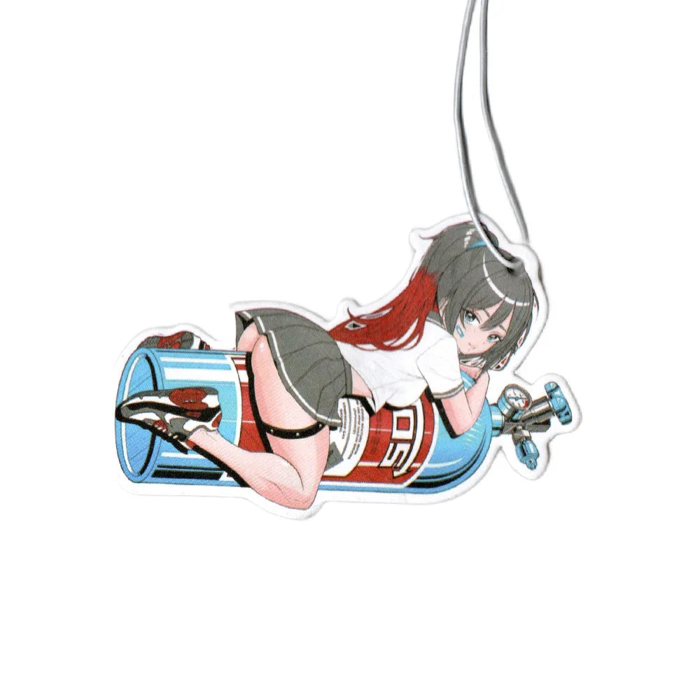 JDM Car Girls Air Freshener Auto Rearview Mirror Hanging Pendant Perfume Flavoring Diffuser Car Accessories Interior Decoration