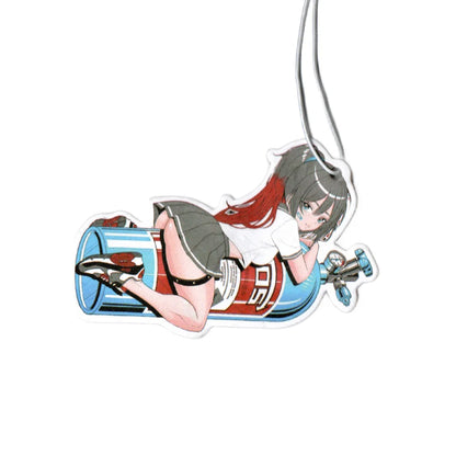 JDM Car Girls Air Freshener Auto Rearview Mirror Hanging Pendant Perfume Flavoring Diffuser Car Accessories Interior Decoration