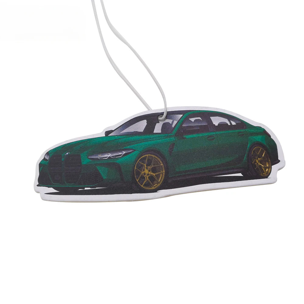 JDM Car Air Freshener Hanging Rearview Mirror Perfume Flavoring Turbo Brake Disc Shock Absorber Solid Paper Diffuser Accessories