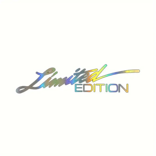 2PCS Motorcycle EDITION Creative Vinyl Sticker Window Sticker Car-styling Decoration Reflective Laser Decal For Car Accessories