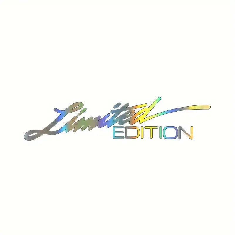 2PCS Motorcycle EDITION Creative Vinyl Sticker Window Sticker Car-styling Decoration Reflective Laser Decal For Car Accessories