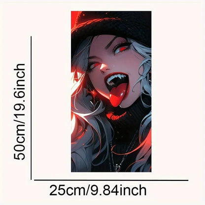 2-Pack Anime Wind Vinyl Car Stickers - Durable, Waterproof and Scratch Resistant PVC Stickers for B-pillars and more