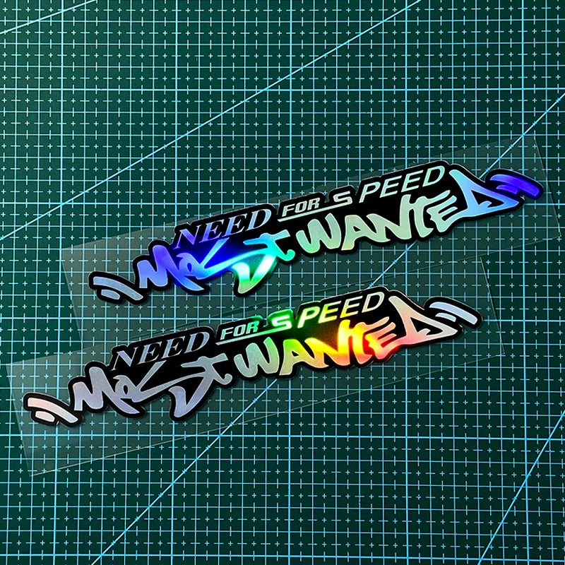 2PCS NEED FOR SPEED Waterproof Motorcycle Stickers for Motorbike Fuel Tank Scooter Body Car Window Decor Sunscreen Vinyl Decals