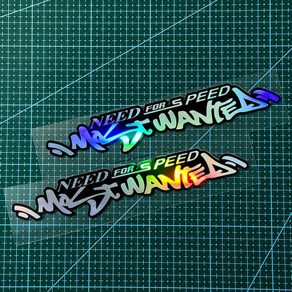 2PCS NEED FOR SPEED Waterproof Motorcycle Stickers for Motorbike Fuel Tank Scooter Body Car Window Decor Sunscreen Vinyl Decals