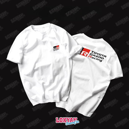 JDM Culture Spirit F-Field Racing Sponsor Printed Short Sleeve Motorcycle Graphic Breathable Casual Men's T-shirt