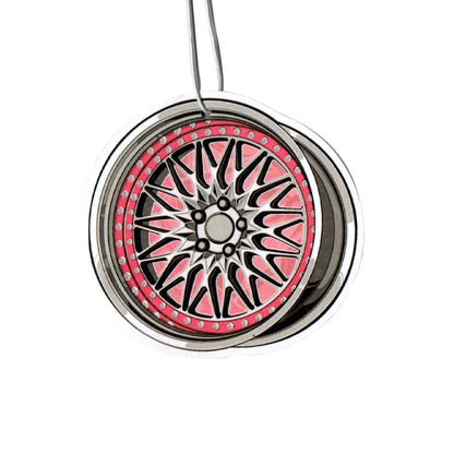 New JDM Car Air Freshener Hanging Car Rear View Solid Paper Turbo Brake Disc Wheel Sexy Girl Car Diffuser Interior Accessorie