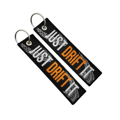 JDM Initial D Embroidery Keyring Car Keychain Key Tag Lanyard Refit Gift Red Sun Racing Team Motorcycle Key Chain Accessories