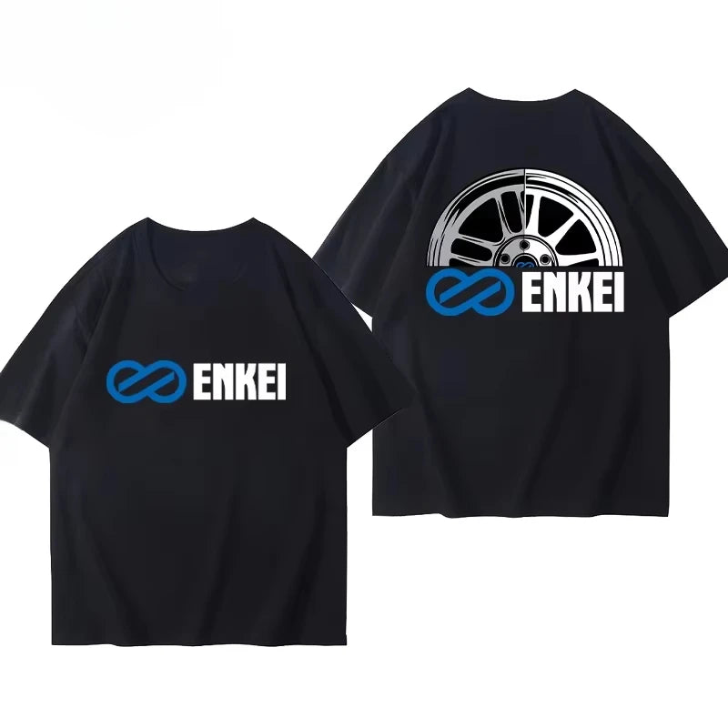 2025 Motorcycle Culture Short Sleeve T-shirt JDM Car Modification Enthusiasts Cotton T-shirt Cotton Men and Women Short Sleeves