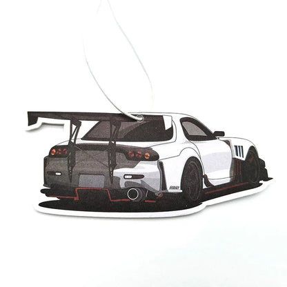 Auto Parts Design Car Air Freshener Hanging Car Rear View Solid Paper Wheel Rim Piston Car Diffuser Interior Accessories Pendant