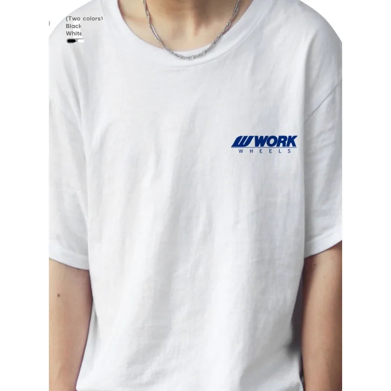 WORK Short Sleeve Classic Wheel Racing Sponsor Clothing RIM Car T-shirt Modified Car T-shirt Meister Men's T-shirt