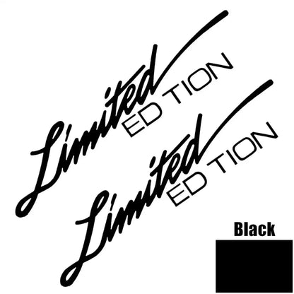 2PCS Motorcycle EDITION Creative Vinyl Sticker Window Sticker Car-styling Decoration Reflective Laser Decal For Car Accessories