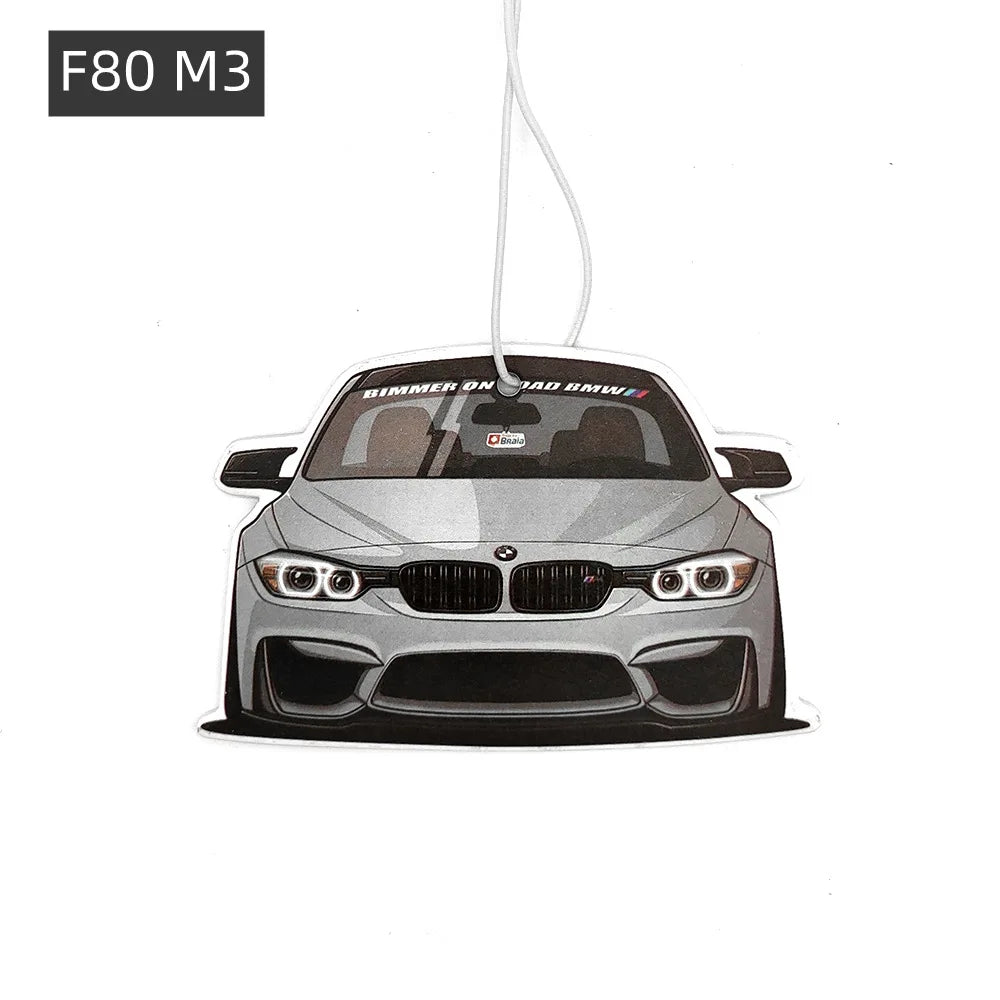 JDM Car Air Freshener Hanging Rearview Mirror Perfume Flavoring Turbo Brake Disc Shock Absorber Solid Paper Diffuser Accessories