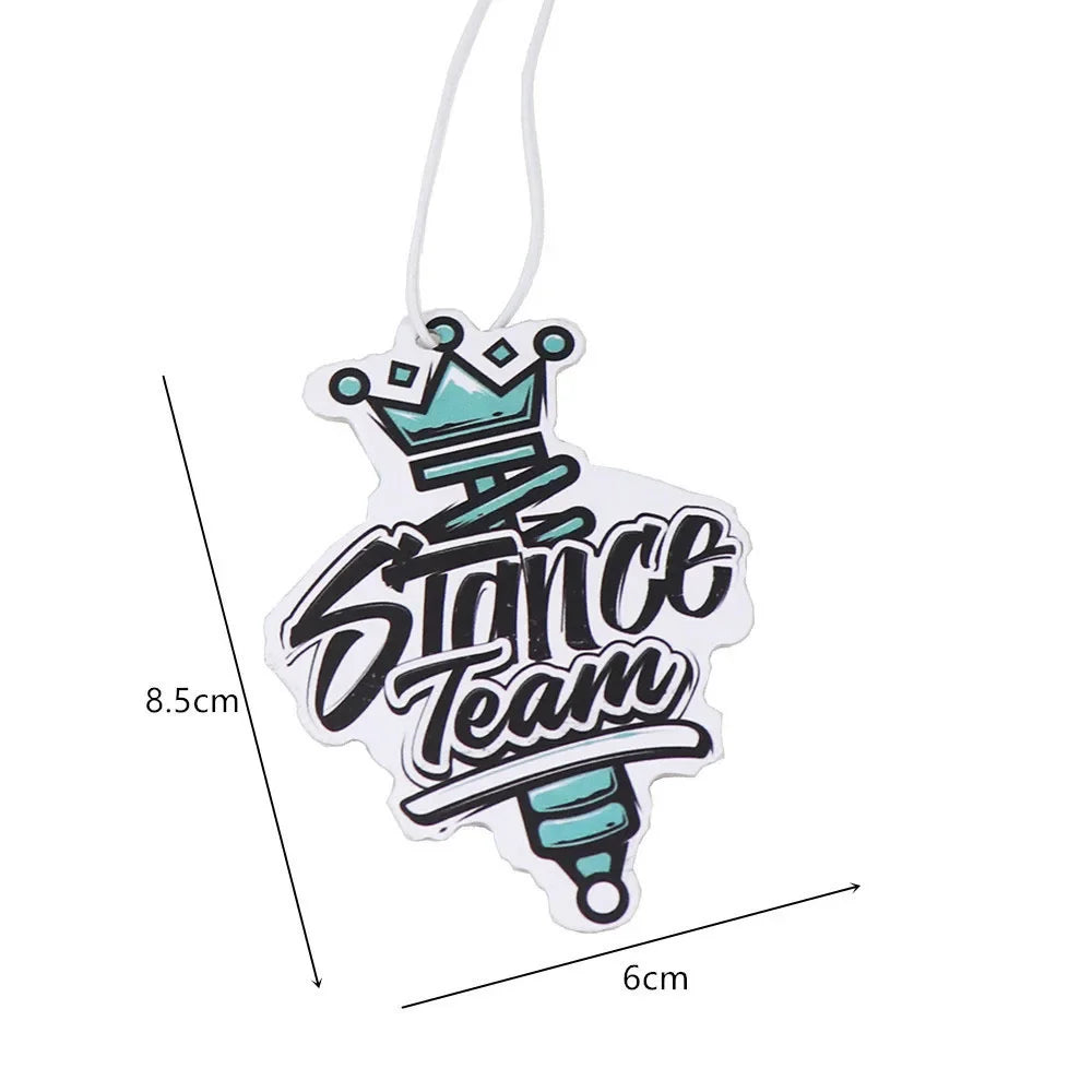 JDM Car Air Freshener Hanging Rearview Mirror Perfume Flavoring Turbo Brake Disc Shock Absorber Solid Paper Diffuser Accessories