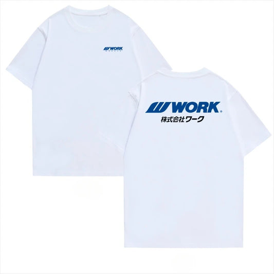 WORK Short Sleeve Classic Wheel Racing Sponsor Clothing RIM Car T-shirt Modified Car T-shirt Meister Men's T-shirt