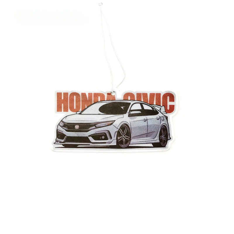 JDM Car Air Freshener Hanging Rearview Mirror Perfume Flavoring Turbo Brake Disc Shock Absorber Solid Paper Diffuser Accessories