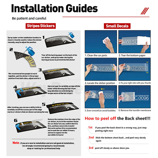 9pcs JDM Car Door Decals Set Creative Racing Sponsor Decor Stickers Automobile Accessories