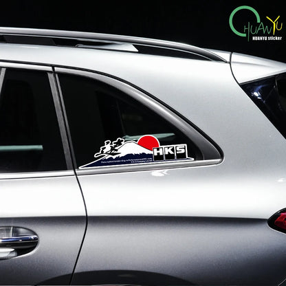 JDM Japan Fuji Mountain Reflective Car Stickers Decoration Motorcycle Scooter Auto Body Window Windshield Bumper Decals