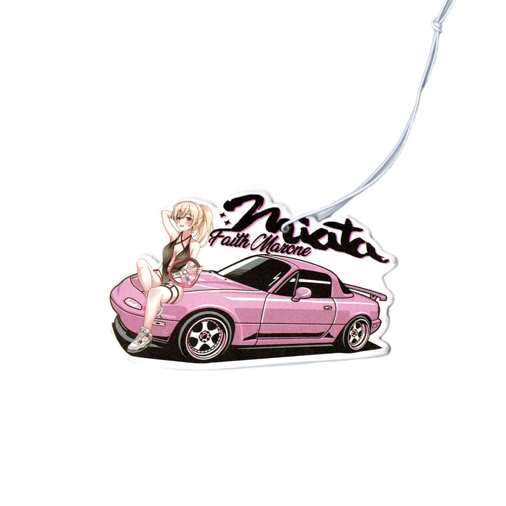 JDM Car Girls Air Freshener Auto Rearview Mirror Hanging Pendant Perfume Flavoring Diffuser Car Accessories Interior Decoration