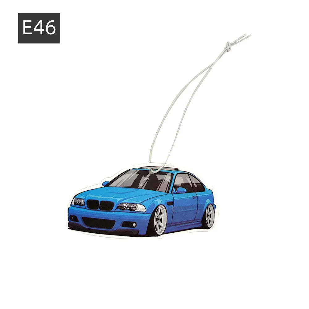 JDM Car Air Freshener Hanging Rearview Mirror Perfume Flavoring Turbo Brake Disc Shock Absorber Solid Paper Diffuser Accessories