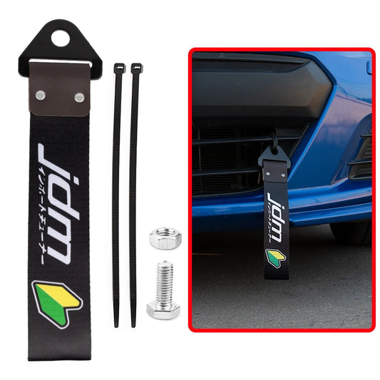 Jdm Racing Car Motorcycle Pendant Tow Strap Belt Tow Rope universal Aluminium trailer rope car Front Or Rear Bumper Towing Hooks