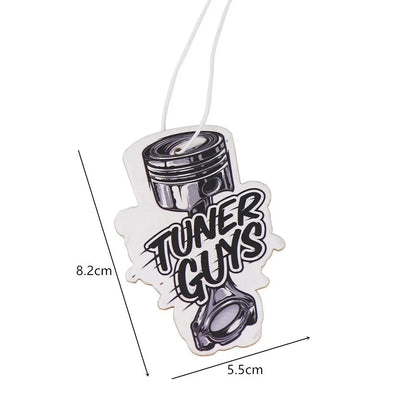 JDM Car Air Freshener Hanging Rearview Mirror Perfume Flavoring Turbo Brake Disc Shock Absorber Solid Paper Diffuser Accessories