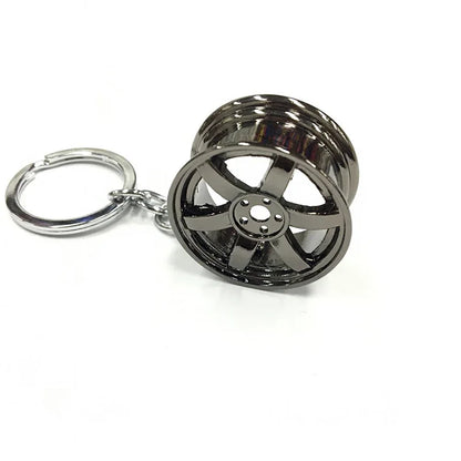 Luxury Metal Keychain Creative DIY Keyring Holder Car Key Chain Brake Disc Pendant For Men women Jewelry Gift Car Motorcycle Int