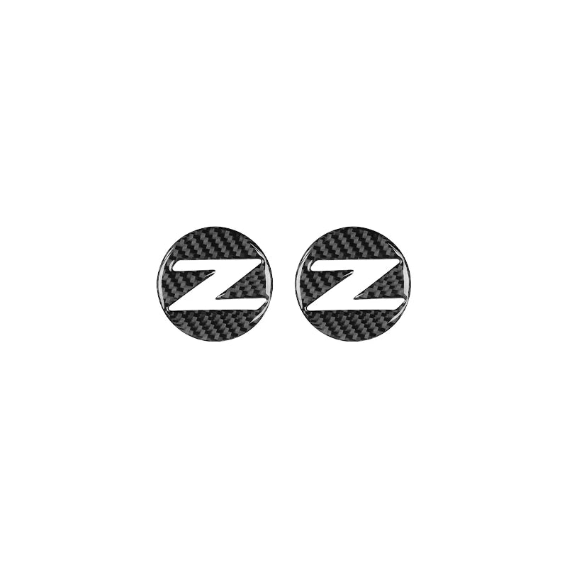 Car Modified for Nissan 350Z Z33 2003-2009 Carbon Fiber Fender Logo Emblem Decoration Sticker Car Accessories