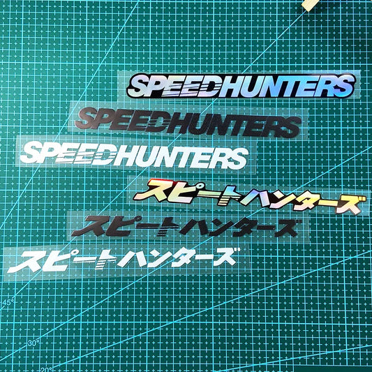 1PC SPEEDHUNTERS Motorcycle Sticker for Motorbike Helmet Front Fairing Car body Front Windshield Electric Scooter Vinyl Decal