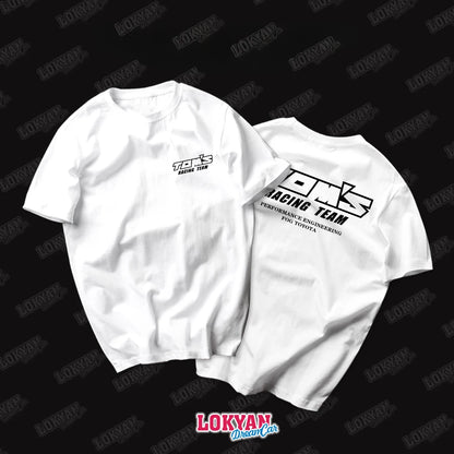 JDM Culture Spirit F-Field Racing Sponsor Printed Short Sleeve Motorcycle Graphic Breathable Casual Men's T-shirt