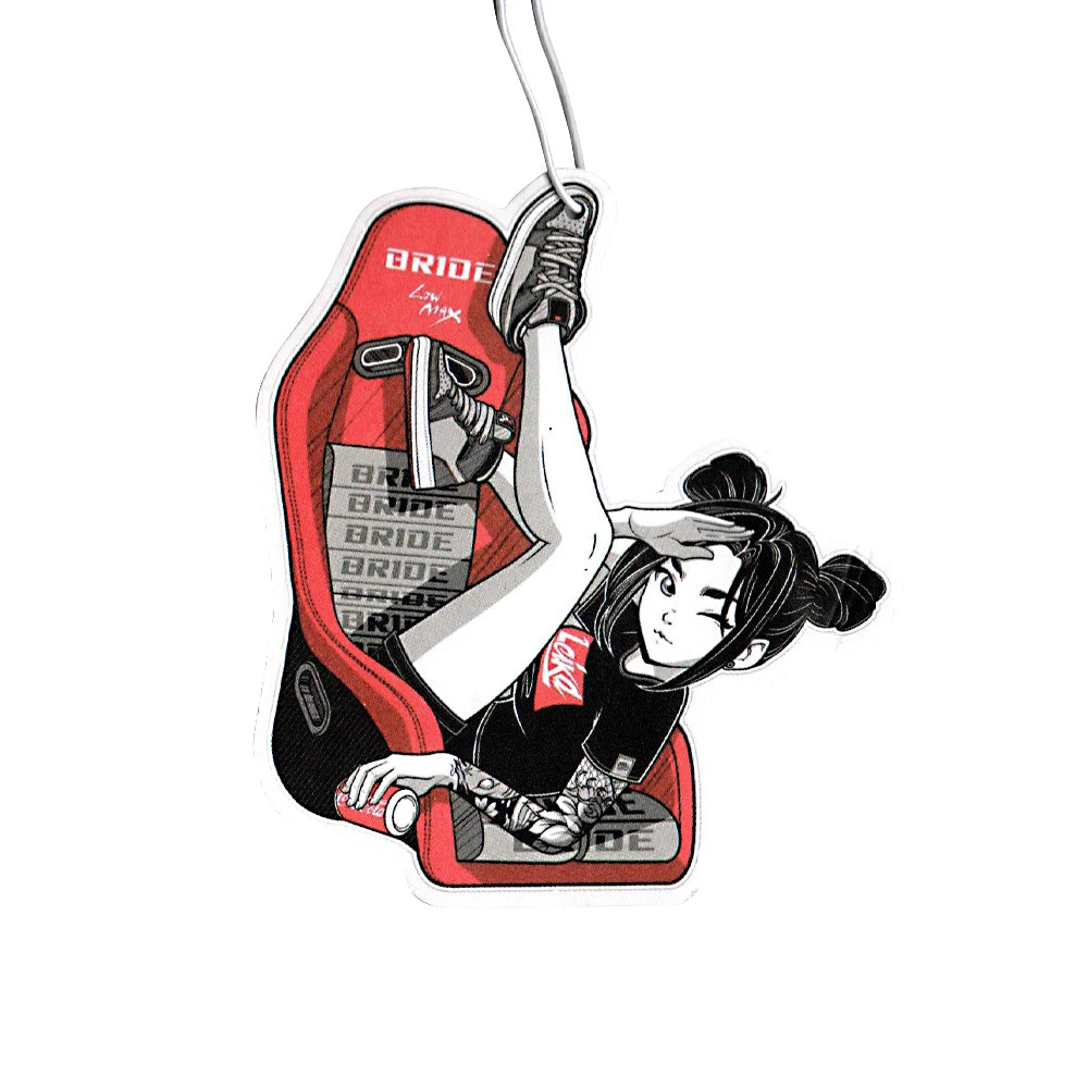 New JDM Car Air Freshener Hanging Car Rear View Solid Paper Turbo Brake Disc Wheel Sexy Girl Car Diffuser Interior Accessorie