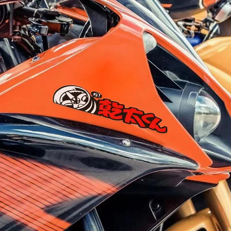 1PC JDM Style Motorcycle Sticker Decoration Vinyl Decal for Motorbike Fuel Tank Front Fairing Side Panel Car Window Body