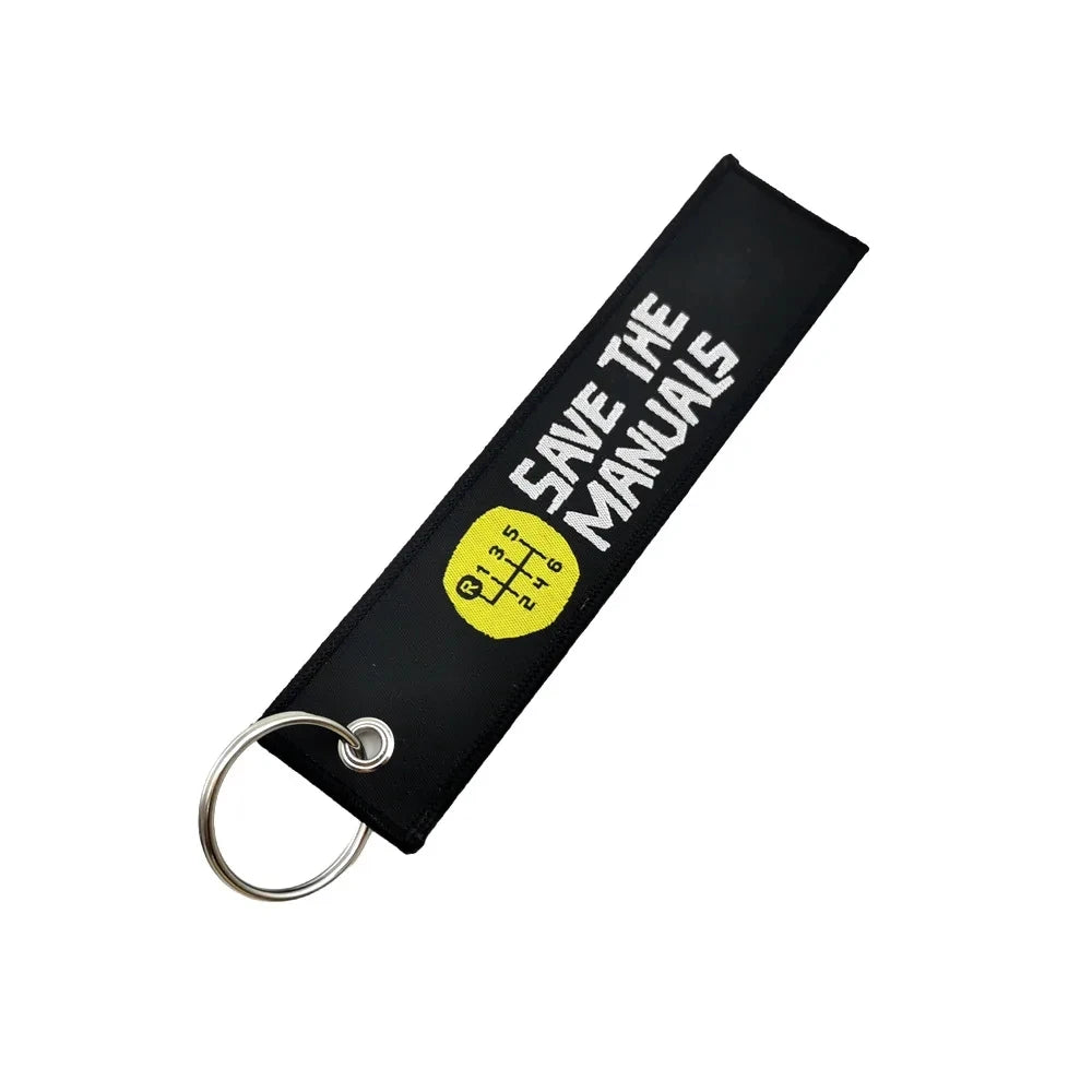 JDM Initial D Embroidery Keyring Car Keychain Key Tag Lanyard Refit Gift Red Sun Racing Team Motorcycle Key Chain Accessories