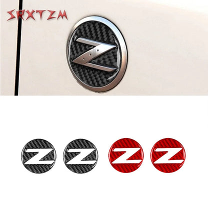 Car Modified for Nissan 350Z Z33 2003-2009 Carbon Fiber Fender Logo Emblem Decoration Sticker Car Accessories
