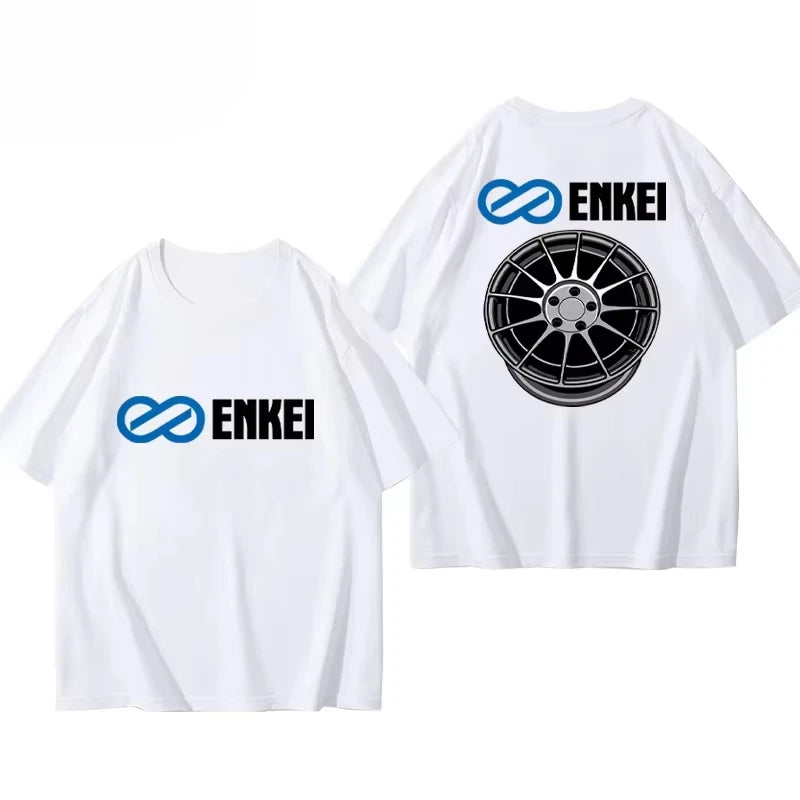 2025 Motorcycle Culture Short Sleeve T-shirt JDM Car Modification Enthusiasts Cotton T-shirt Cotton Men and Women Short Sleeves