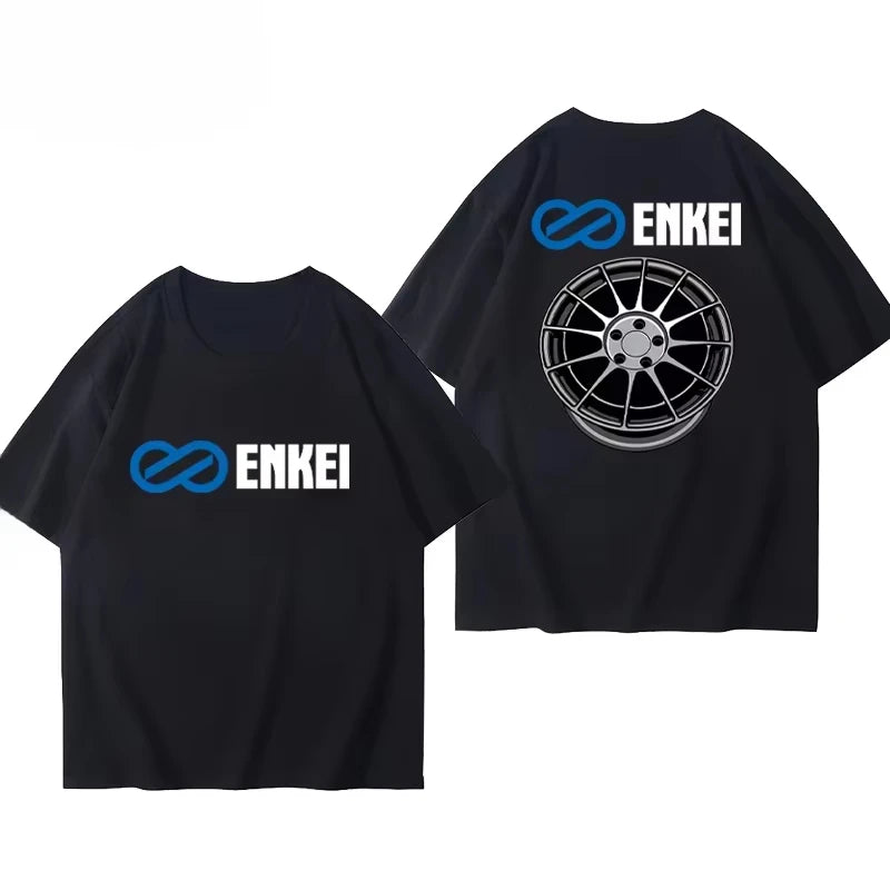 2025 Motorcycle Culture Short Sleeve T-shirt JDM Car Modification Enthusiasts Cotton T-shirt Cotton Men and Women Short Sleeves