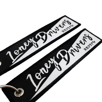 JDM Initial D Embroidery Keyring Car Keychain Key Tag Lanyard Refit Gift Red Sun Racing Team Motorcycle Key Chain Accessories