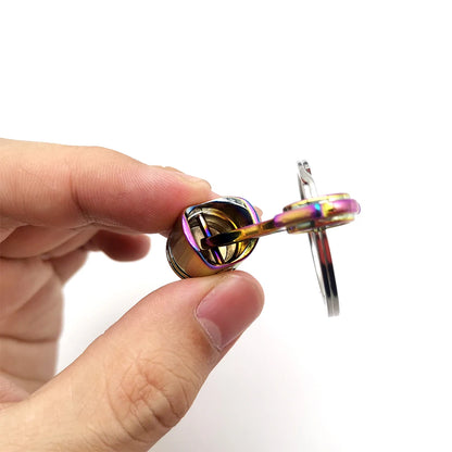 NEO Chrome Car Parts Keychain Metal Keyring Wheel Hub Nitrogen Gas Bottle Shock Absorber Key Chain Whistle Turbine Auto Interior