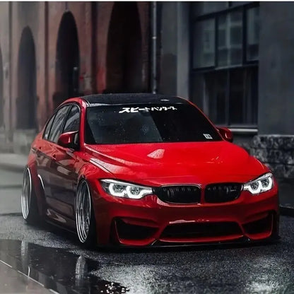 Japanese Style Car Front Window Sticker For JDM Street Racing Windshield Auto Stickers Decals Decor