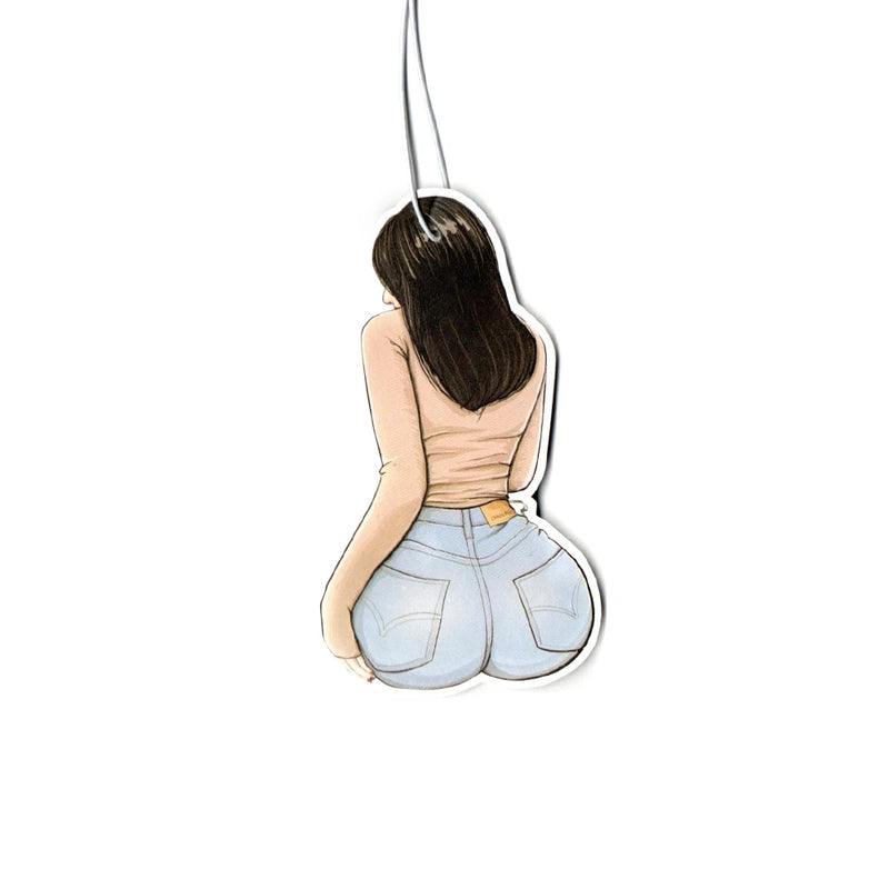New JDM Car Air Freshener Hanging Car Rear View Solid Paper Turbo Brake Disc Wheel Sexy Girl Car Diffuser Interior Accessorie
