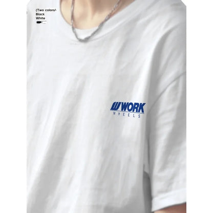 WORK Short Sleeve Classic Wheel Racing Sponsor Clothing RIM Car T-shirt Modified Car T-shirt Meister Men's T-shirt