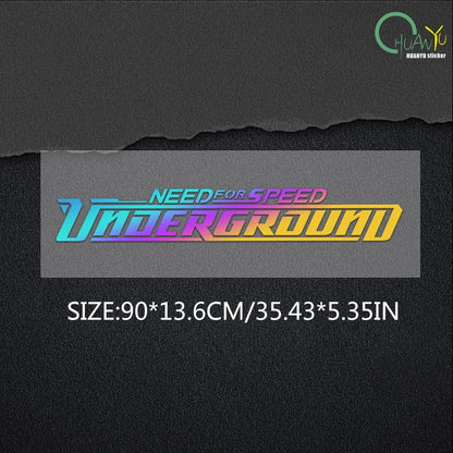 Need for Speed Jdm Fun Scratch Car Sticker Creative Front and Rear Windshield Decal Auto Body Door Styling Cool Car Accessories