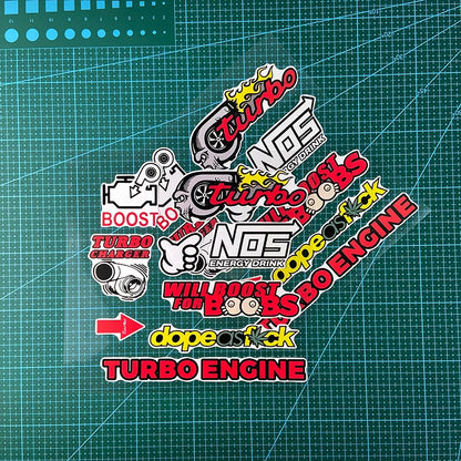 1SET JDM Racing Style Motorcycle Stickers for DIY Motorbike Fuel Tank Car Window Refit Auto Styling Decoration Vinyl Decals