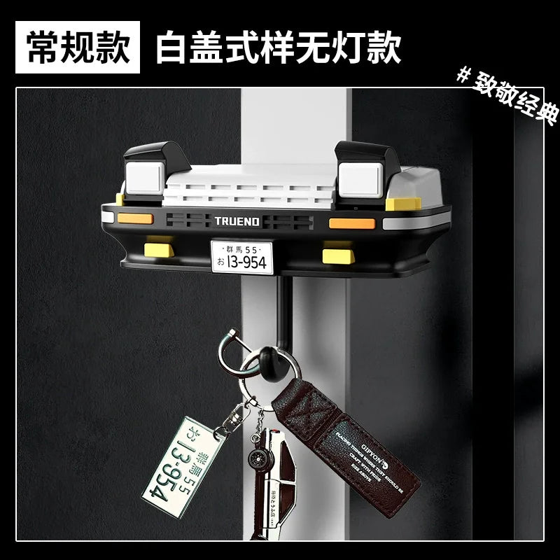 New Car Open Headlight Key Holder Light Wall Mount Keychain Holder Key Hooks Entrance Keyholder Ae86 Car Key Hangers Decoration